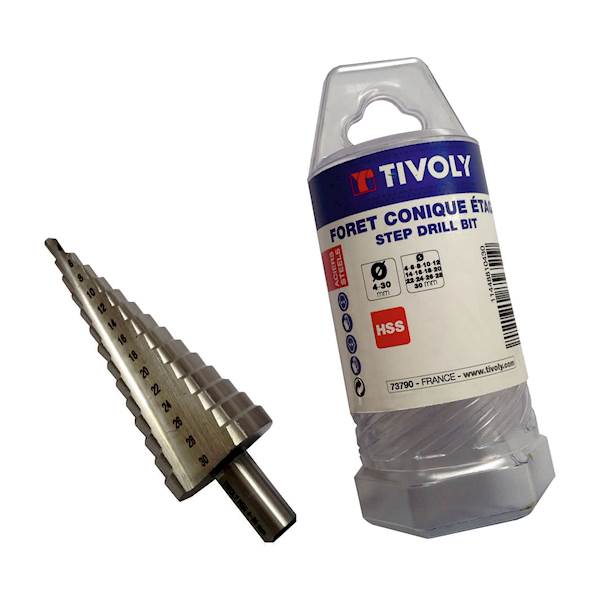 Wiertło stopniowe HSS Ø 4-30 mm Tivoly 11448810430