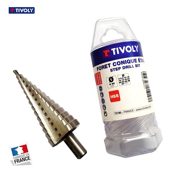 Wiertło stopniowe HSS Ø 4-30 mm Tivoly 11448810430