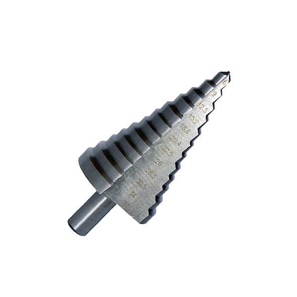 Wiertło stopniowe HSS Ø 6-37 mm skoki PG Tivoly 11448810637