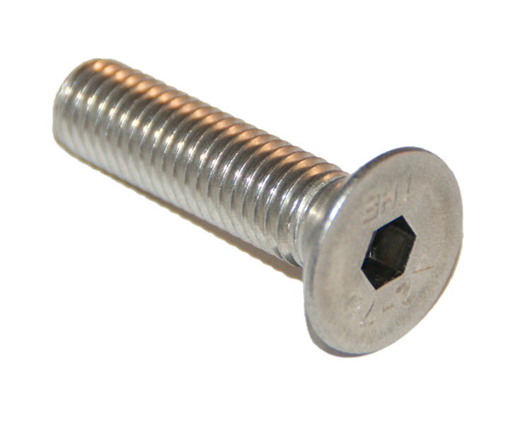 ŚRUBA M5X40 ISO 10642 (DIN 7991) A2 PEŁNY GWINT