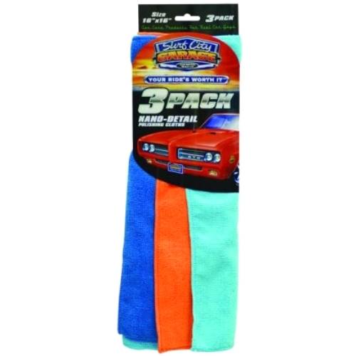 SURF CITY GARAGE NANO DETAIL POLISHING CLOTHS 3PAK