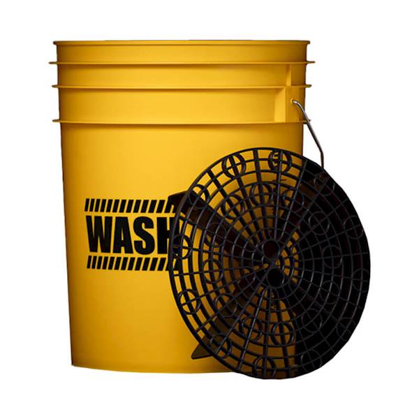 Work Stuff "WASH" żółte wiadro detailingowe 20 L