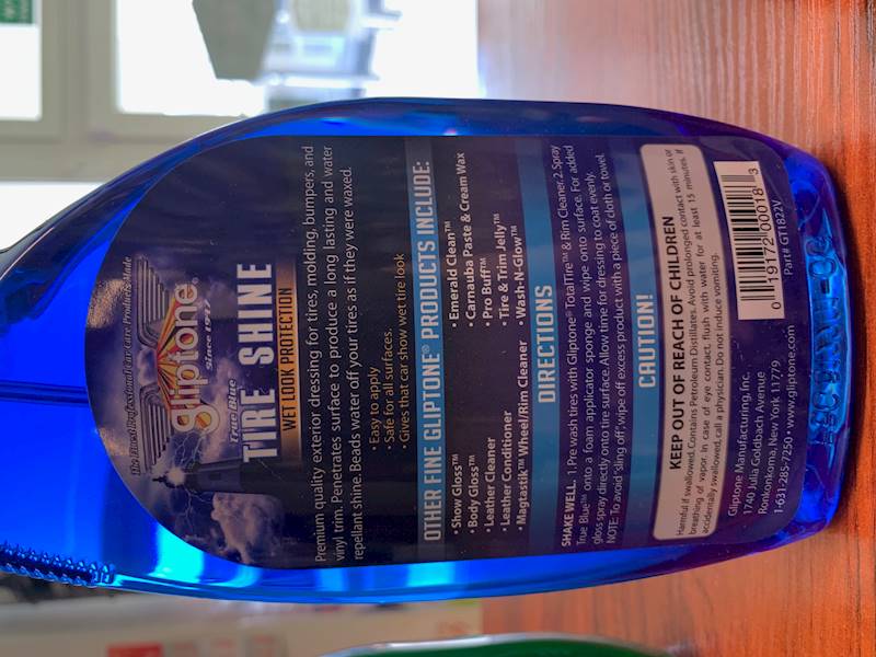 Gliptone - True Blue Tire Shine 650
