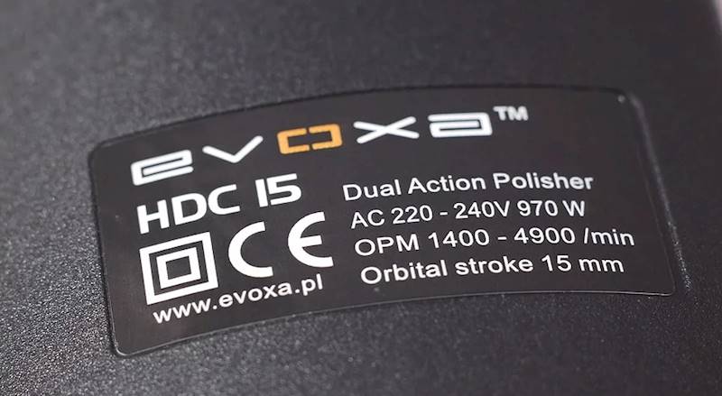 EVOXA HDC-15 - Polerka DA o skoku 15mm