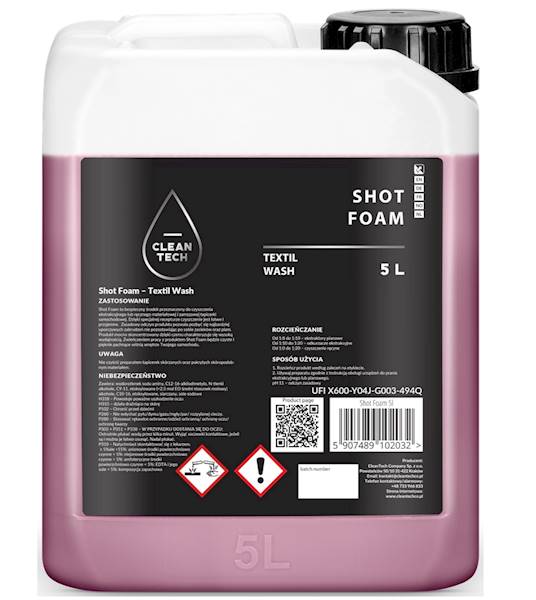 CleanTech - Textil SHOT Foam 5L