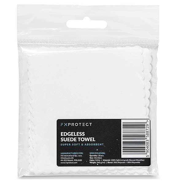 FX PROTECT - Mikrofibra suede 10x10cm WHITE