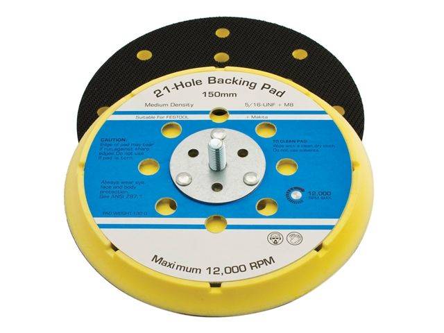 FLEXIPADS Dysk wsporczy rzep 150mm 21 5/16 + M8