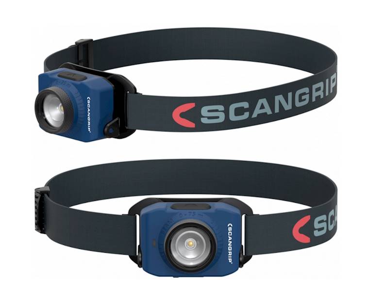 SCANGRIP ZOOM - lampka czołowa 220 lm