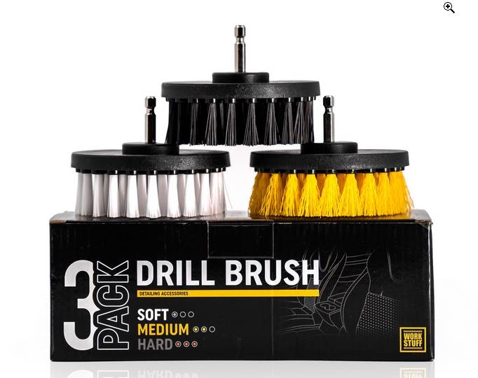 WORK STUFF Drill Brush 3-pack