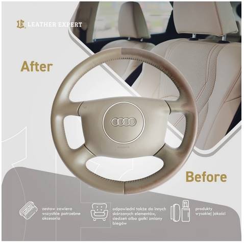 LEATHER EXPERT Steering Wheel Restoration BIG KIT