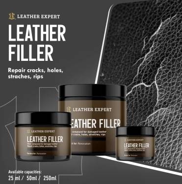 LEATHER EXPERT Leather Filler Black 25ml