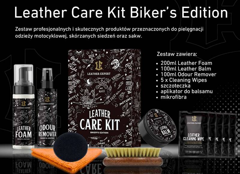 LEATHER EXPERT Leather Care Kit Biker’s Edition 