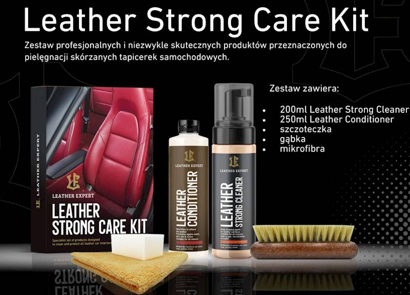 LEATHER EXPERT Car Leather Care Kit STRONG
