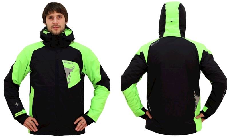kurtka BLIZZARD narc. FM Men black/lime green S