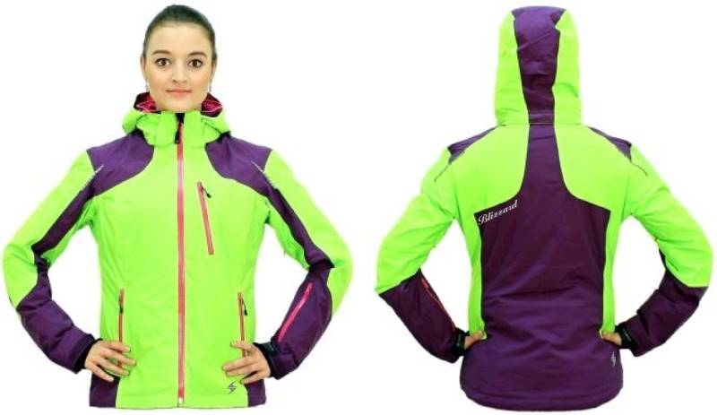 kurtka BLIZZARD VIVA POWER purple/lime gr/grena XS