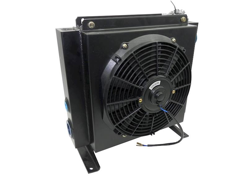 CHŁODNICA OLEJU HYDRAULICZNEGO 200L 24V ST150 A46 Z WENTYLATOREM