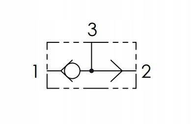Zawór zwrotny logiczny VUSF VU2P BSP 3/8 45L/min