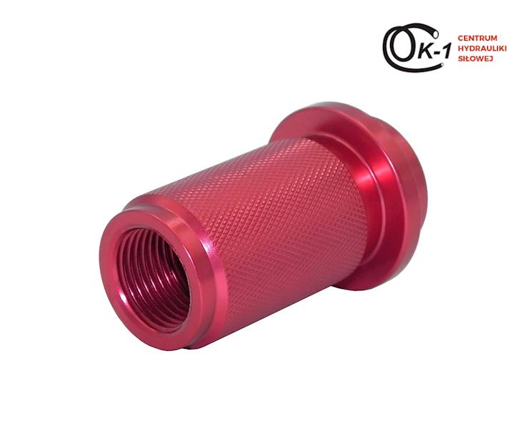 Znacznik szybkozłącza M18x1.5 - BSP 1/2'' czerwony
