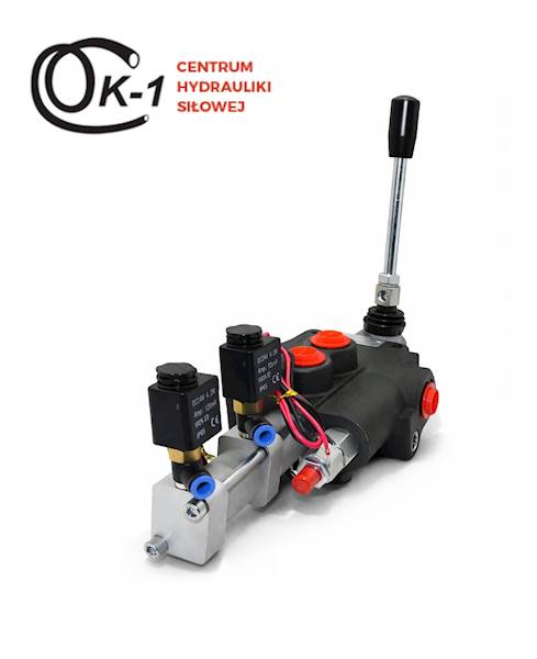 ROZDZIELACZ HYDRAULICZNY 1 SEKCYJNY 40L STEROWANIE PNEUMATYCZNIE 1 SEKCJA 24V