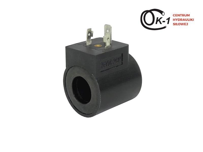 Cewka elektromagnetyczna fi 18mm L 40mm 24V DC