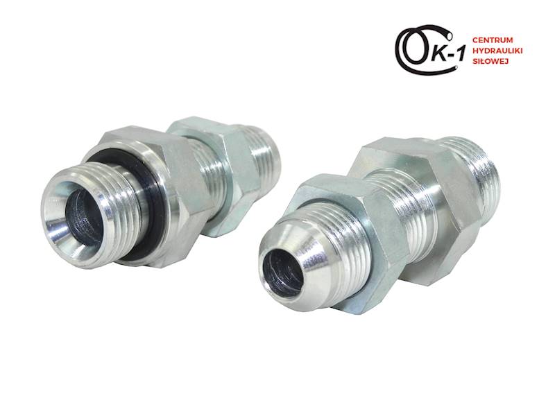 PRZYŁĄCZE HYDRAULICZNE NYPEL BSP 1/2'' - UNF 7/8'' GRODZIOWE
