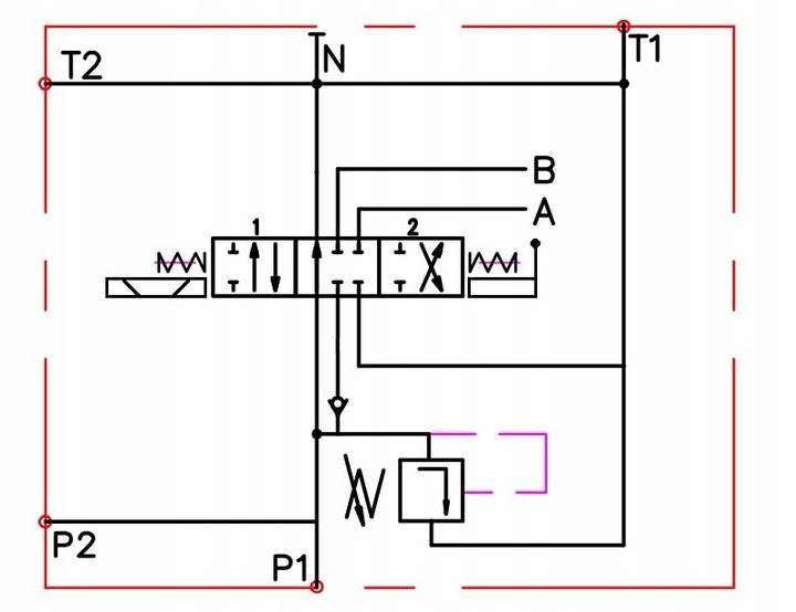 ROZDZIELACZ HYDRAULICZNY ELEKTRYCZNY + DŹWIGNIA 1 SEKCYJNY Q45 60L 12V