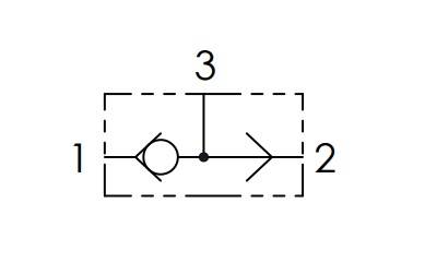 Zawór zwrotny logiczny VUSF VU2P BSP 1/4 35L/min