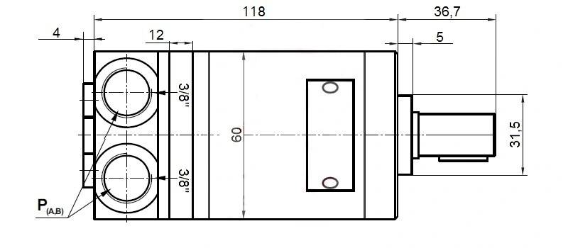SILNIK HYDRAULICZNY SMM MMS BMM OMM OMZM 40 BOCZNE
