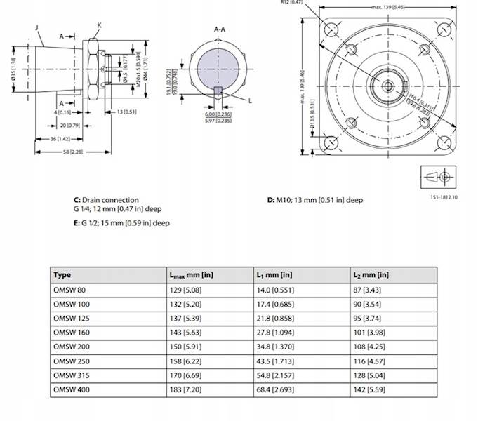 SILNIK HYDRAULICZNY OMSW SMSW 400 MOCNY