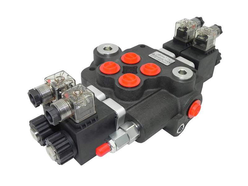 ROZDZIELACZ HYDRAULICZNY 2 SEKCJE 80L ELEKTRYCZNY 24V