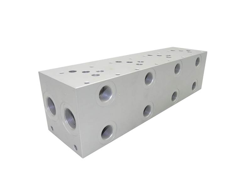BLOK PŁYTA ZAWOROWA NG10 CETOP 4 SEKCJE Z ZAWOREM