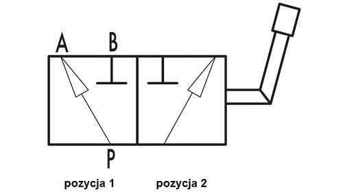 ZAWÓR HYDRAULICZNY RĘCZNY KULOWY 3 DROGOWY M18x1.5 12L