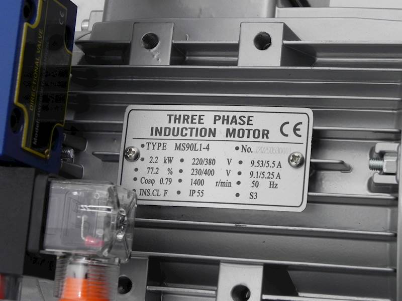 AGREGAT HYDRAULICZNY ZASILACZ 380V 2,2kW 2,1cm³ 10L z rozdzielaczem 24V