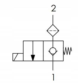 ZAWÓR HYDRAULICZNY ELEKTRYCZNY 2/2 UNF 7/8 24V 60L ZAMKNIĘTY