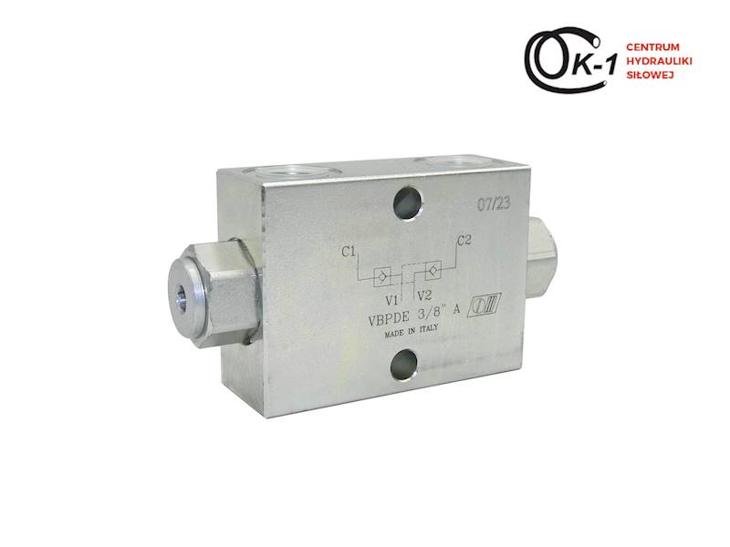 ZAWÓR HYDRAULICZNY ZWROTNY BLIŹNIACZY VBPDE A 3/8