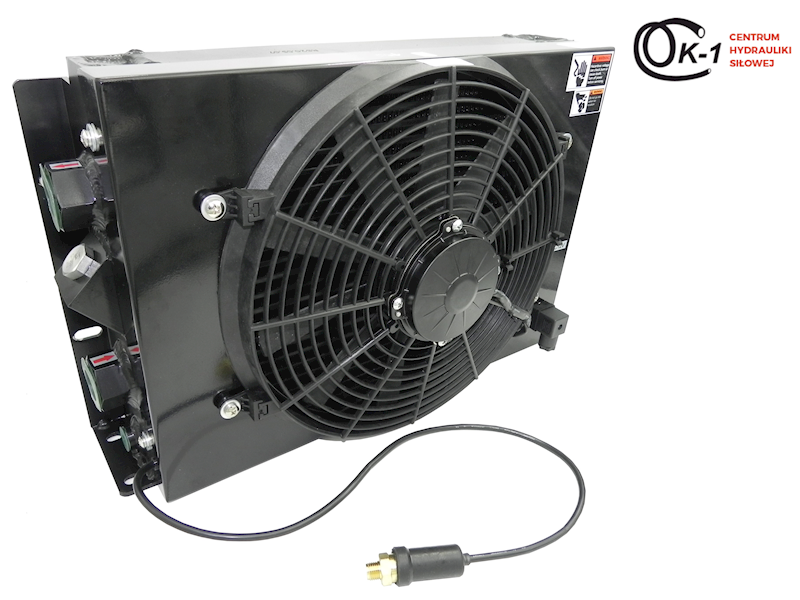 CHŁODNICA OLEJU 150L 12V + WENTYLATOR + TERMOSTAT