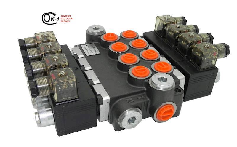 ROZDZIELACZ HYDRAULICZNY 4 SEKCJE 50L ELEKTRYCZNY 12V