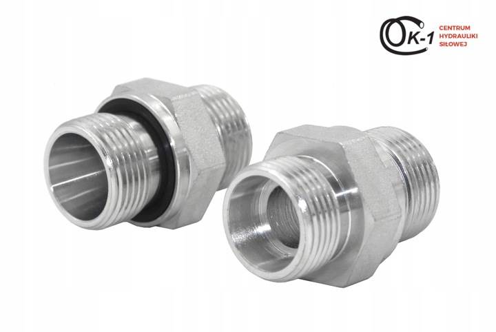 PRZYŁĄCZE HYDRAULICZNE NYPEL M26x1.5 - M26x1.5 18L