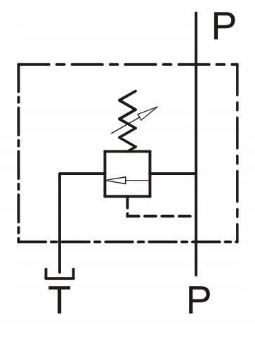 ZAWÓR PRZELEWOWY CIŚNIENIOWY VMP 3/4 90L 50-250bar