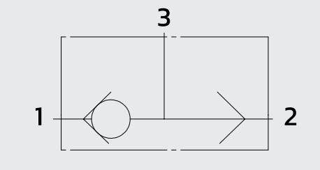 Zawór zwrotny logiczny VUSF VU2P BSP 1/4 35L/min