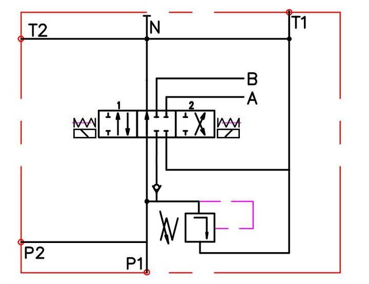 ROZDZIELACZ HYDRAULICZNY 1 SEKCJA 50L ELEKTRYCZNY 24V