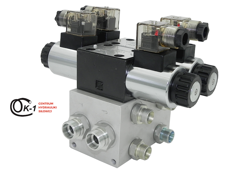 ROZDZIELACZ HYDRAULICZNY CETOP 2 SEKCJE 60L ELEKTRYCZNY 230V
