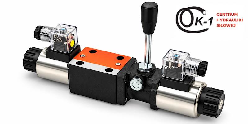 Elektrozawór Rozdzielacz hydrauliczny 4WE6E NG6 CETOP3 12V suwak E ręczny