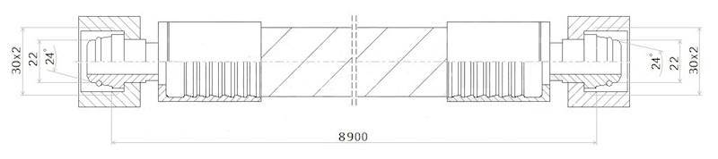 PRZEWÓD WĄŻ HYDRAULICZNY DN20 30/30 DKOL-DKOL AA8900 215bar