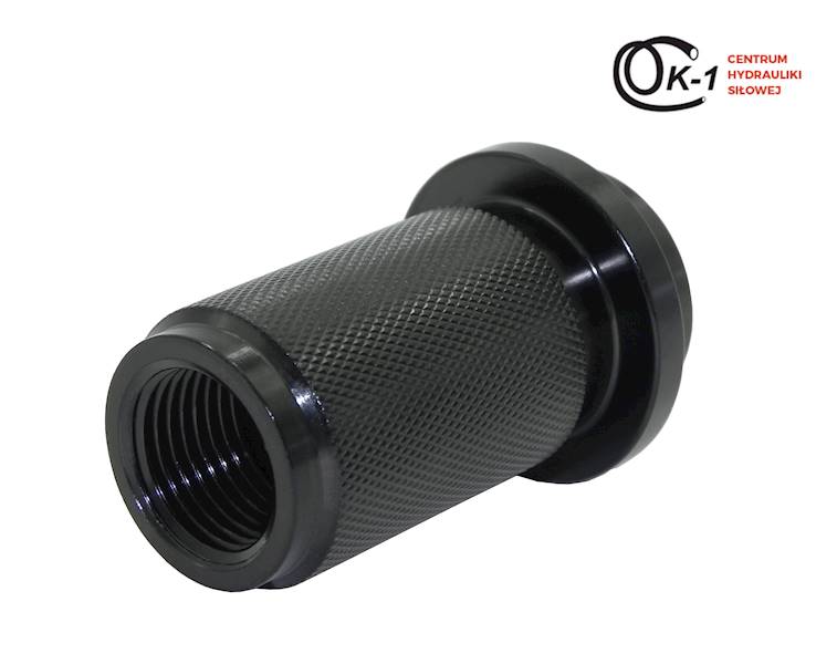 Znacznik szybkozłącza M18x1.5 - BSP 1/2'' czarny