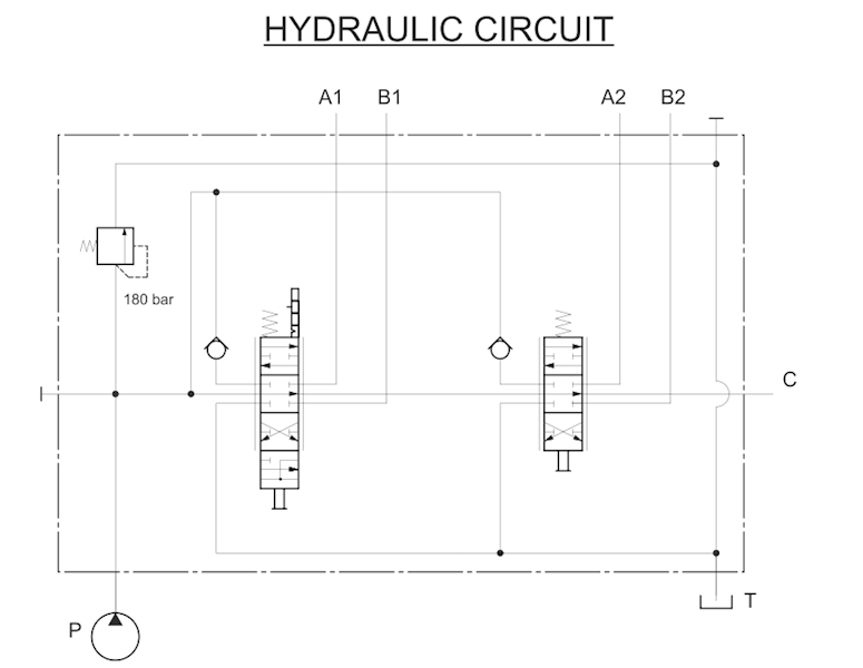 Rozdzielacz hydrauliczny SDM122/2 sek. pływająca ster. linkami do ładowacza