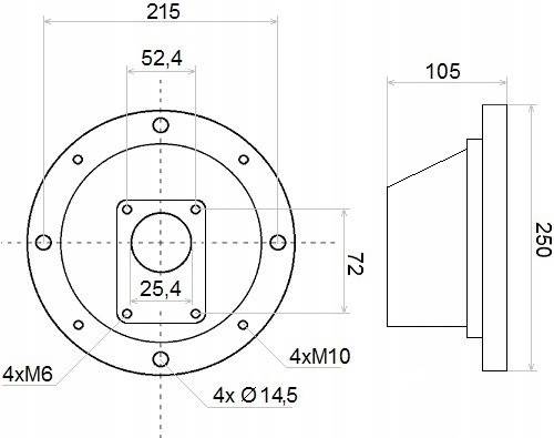 ŁĄCZNIK KOŁNIERZ POMPY GR1 i SILNIKA 2,2-4,0 kW