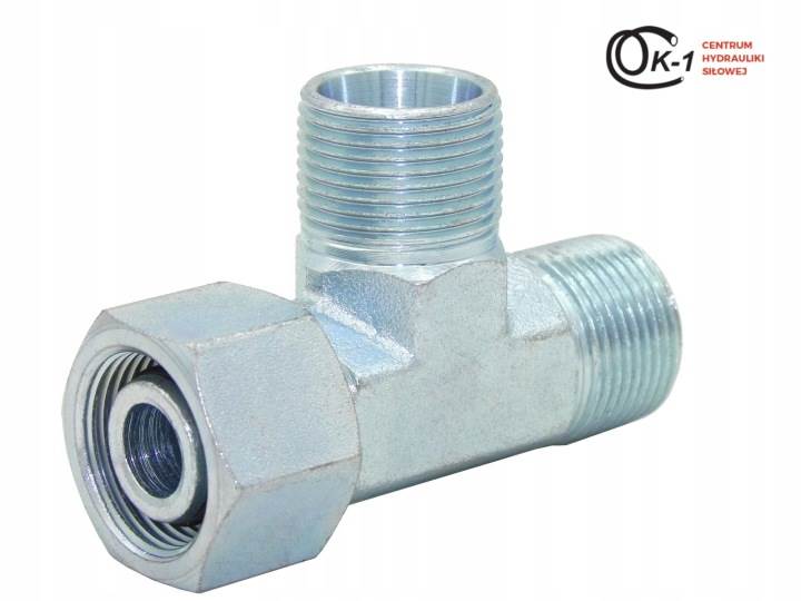 TRÓJNIK HYDRAULICZNY M22x1.5 16L Z NAKRĘTKĄ Z BOKU