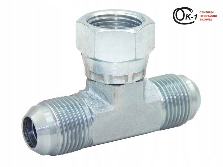 TRÓJNIK HYDRAULICZNY UNF 1.5/16 Z NAKRĘTKĄ SAE JIC