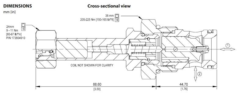 Zawór rozdzielacz nabojowy Danfoss HSVP16-NOR-PN-B